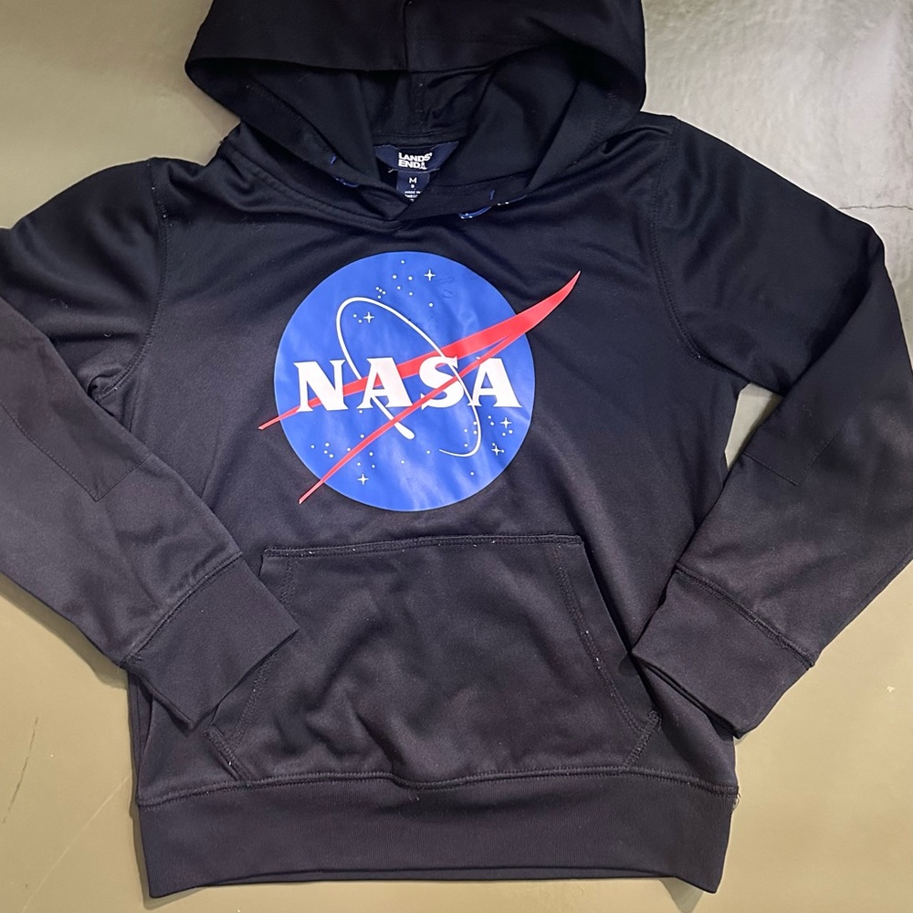 NASA Logo Lands' End Black Hoodie